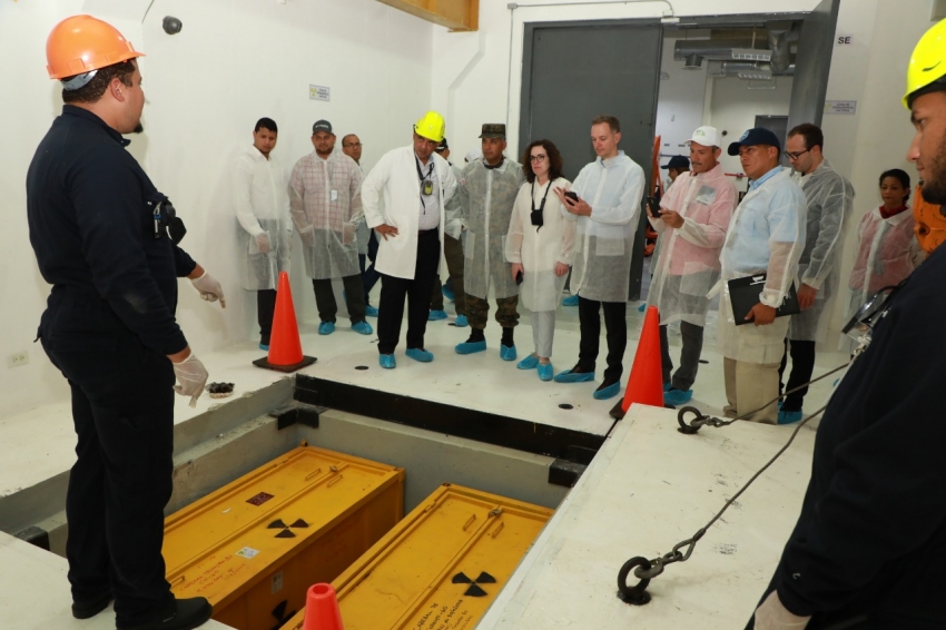 Expertos del CICTE realizan visita técnica Centro de Gestión de Materiales Radiactivos